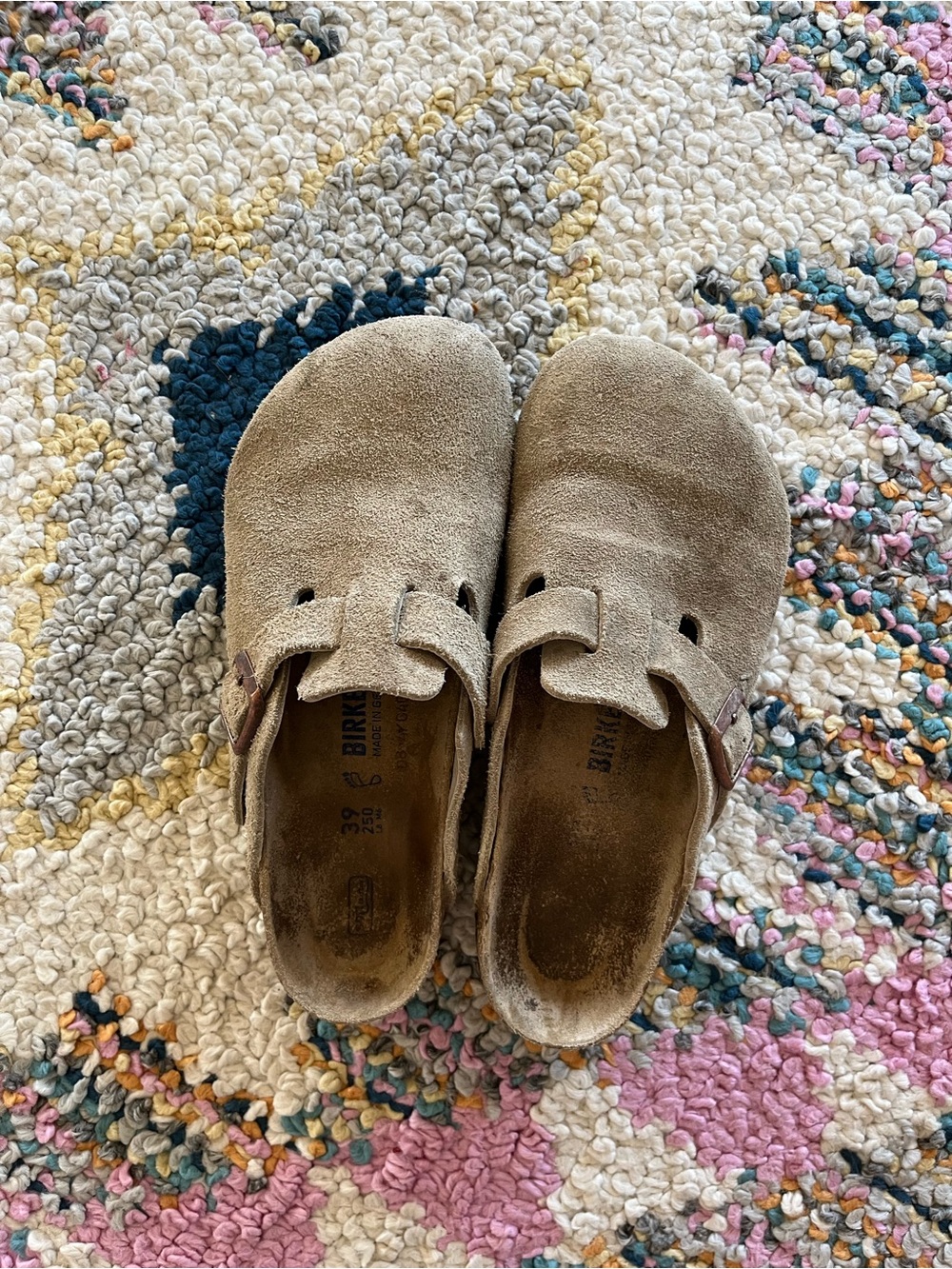 Birkenstock Boston Soft Footbed Suede Clogs